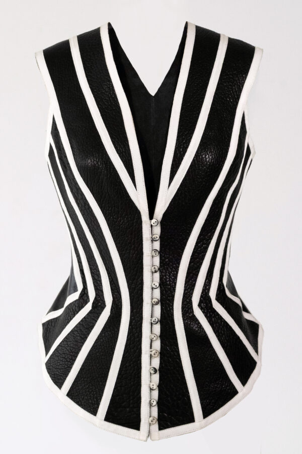 "Court" Vest in Black