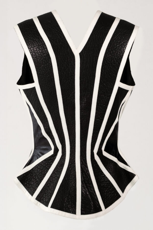 "Court" Vest in Black - Image 2